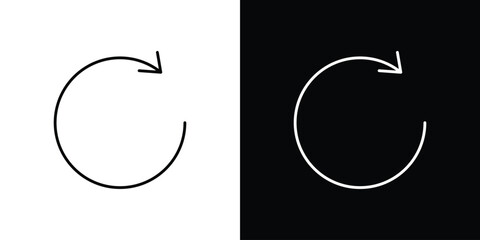 Rotate right icons vector template, EPS 10 for design