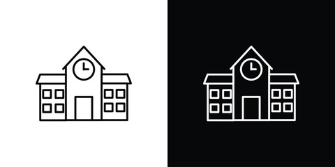 school icons vector template, EPS 10 for design