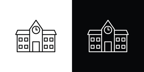 school icons vector template, EPS 10 for design