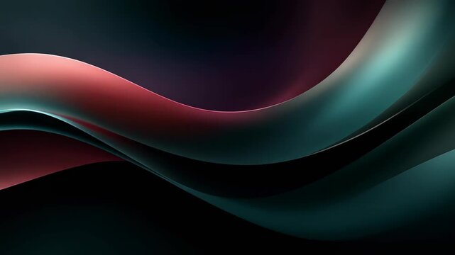 Abstract Smooth Curves with Light Reflections for Modern Design Background