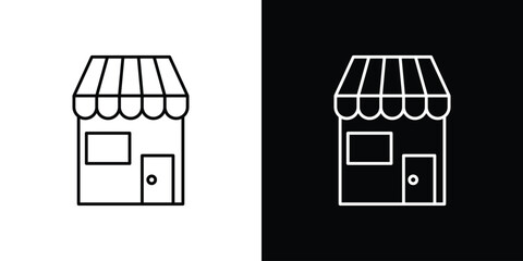 Shop icons vector template, EPS 10 for design