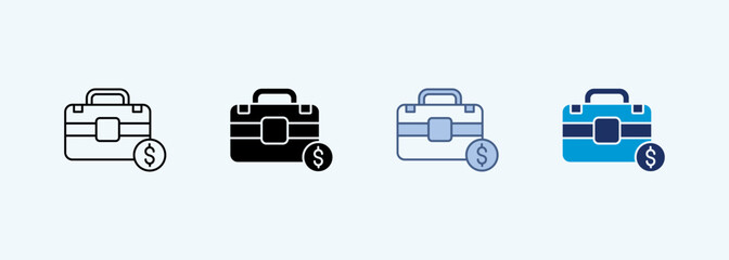 business multiple style icon