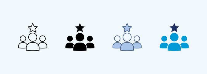 leadership multiple style icon