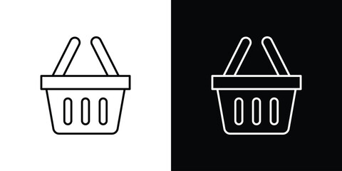 Shopping basket icons vector template, EPS 10 for design
