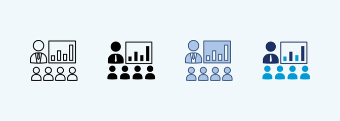 business presentation multiple style icon