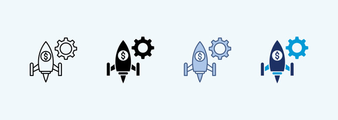 startup multiple style icon