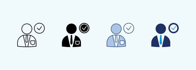 employee multiple style icon