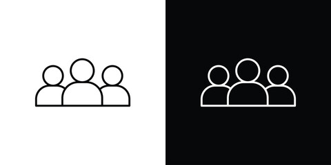 Users icons vector template, EPS 10 for design