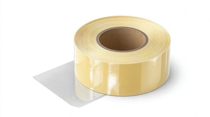 Adhesive tape roll office isolated on white background