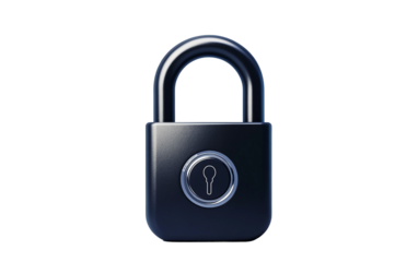 Biometric fingerprint padlock designed for fast unlocking and enhanced personal security isolated on white background