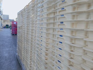stacks of pallets