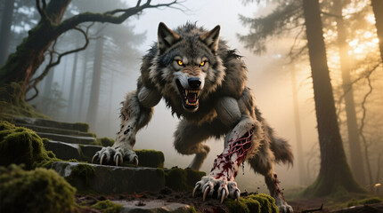 mythical Werewolf creature