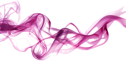 PNG Graceful pink smoke trails flowing on transparent background