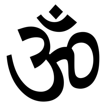 Buddhist aum symbol icon