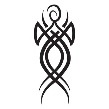 Nordic tribal pinstripes