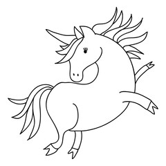 Cute unicorn animal fantasy