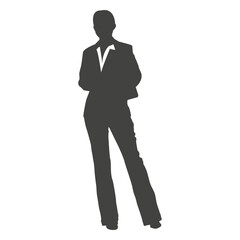 Female office executive silhouette