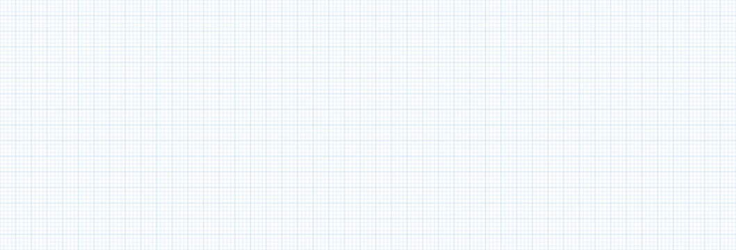 Minimalist vector grid background imitating graph paper with neat blue outline pattern for plotting, note, notebook, journal, bullet planner, and school design layout projects.