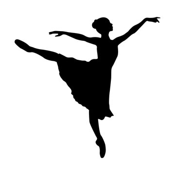 Girl dance silhouette.svg