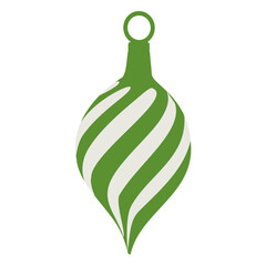 Green xmas ball icon