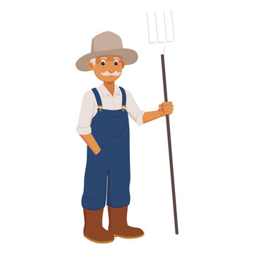 Old farmer cartoon