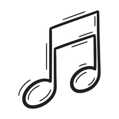 Music Note Illustration Capturing the Essence of Melody Harmony and Rhythm with Elegant Design in Creative Composition