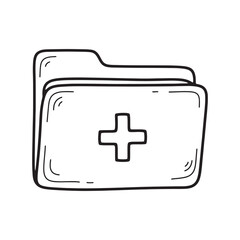 Medical Record Folder Graphic Health Information Management and Healthcare Data Storage Solution Hospital File Design