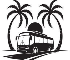 tourist bus vector illustration