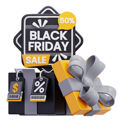 Black Friday Sale Promotional Illustration