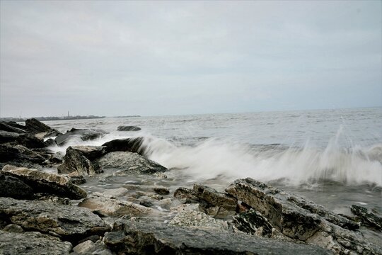 waves on the beach - Powered by Adobe
