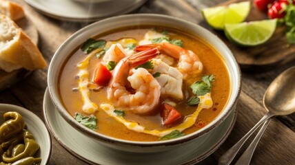 National dishes of Brazilian cuisine. 
Moqueca.