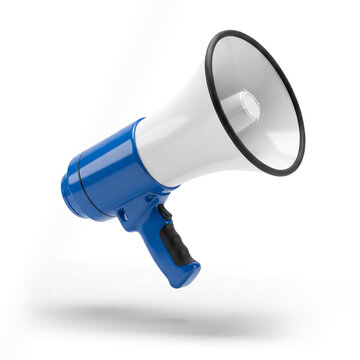 Megaphone for Business Marketing and Communication with Transparent Background and Shadow