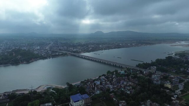4K Aerial Drone Footage of Gaya City, Bihar | Scenic Urban Landscape, Heritage Views, and Natural Surroundings