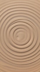 Fototapeta premium Concentric Raked Sand Pattern in Zen Garden