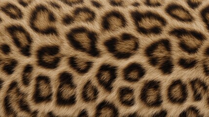 Realistic leopard print texture with rich tones. Artificial intelligence image