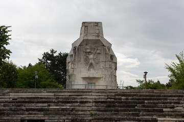 Obraz premium Monument to fallen soldiers from World War II on Banj hill or Sehitluci near Banja Luka