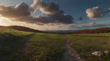 sunrise over the mountains