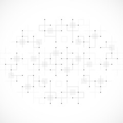 Minimalistic texture with linear squares pattern. Creative idea of modern design with abstract geometric background