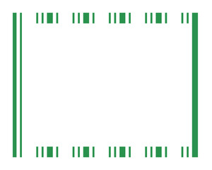 Candy cane christmas frame with blank space. Christmas border. Merry Christmas Candy cane frame card elements decoration. New Year picture frame ribbon. Xmas striped border. Banner or christmas card.