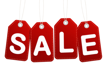 Limited time sale event with hanging red tags, drive immediate retail sales and boost profits with this eye-catching promotion, perfect for online campaigns