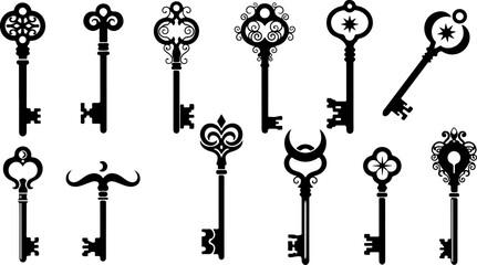 Mystic Tattoo's Design Bundle Vector Selhouettes