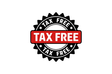 Fototapeta premium Unlock Savings with a Bold Tax-Free Promotion for Your Business, Attract Customers and Boost Sales with this Eye-Catching Graphic, Tax Season Ready