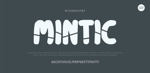 Classic typography in modern or old art deco style, serif letters for modern or retro poster font