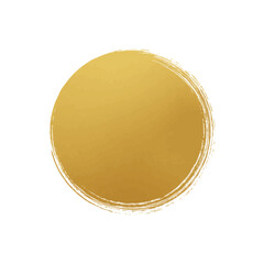Golden Circle: A minimalist yet striking design, showcasing a vibrant golden circle with subtle brushstroke textures. A visual emblem of pure potential.