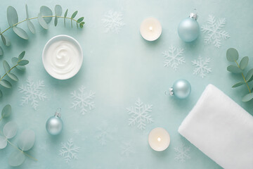 christmas background with snowflakes