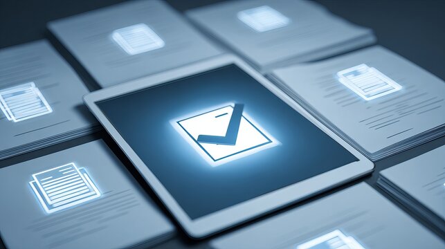 Streamline approvals with digital document management and tablet technology for efficient workflows and paperless solutions in the office