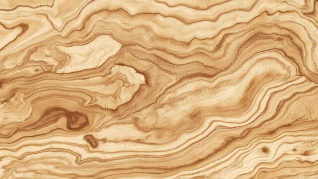 
The detailed, wavy texture of olive wood or other exotic hardwoods. The grain pattern is very distinctive, with flowing, wavy lines and swirls, creating a sense of natural, organic movement.