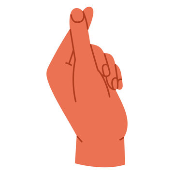 Human hand showing heart gesture. Korean finger heart saranghae. Romantic communication and connection concept. Sign language. Isolated vector illustration in cartoon style 