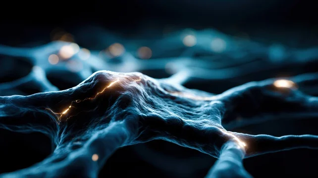 Glowing Neural Network Surface Pattern