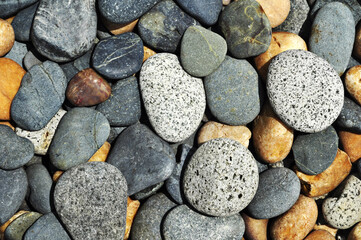 Abstract background of round stones